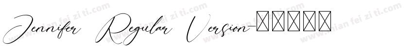 Jennifer Regular Version字体转换